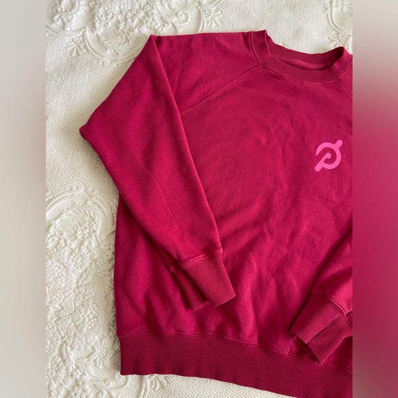 Spiritual Gangster x Peleton Berry Red Let Your Spirit Move You Sweatshirt - Picture 8 of 14